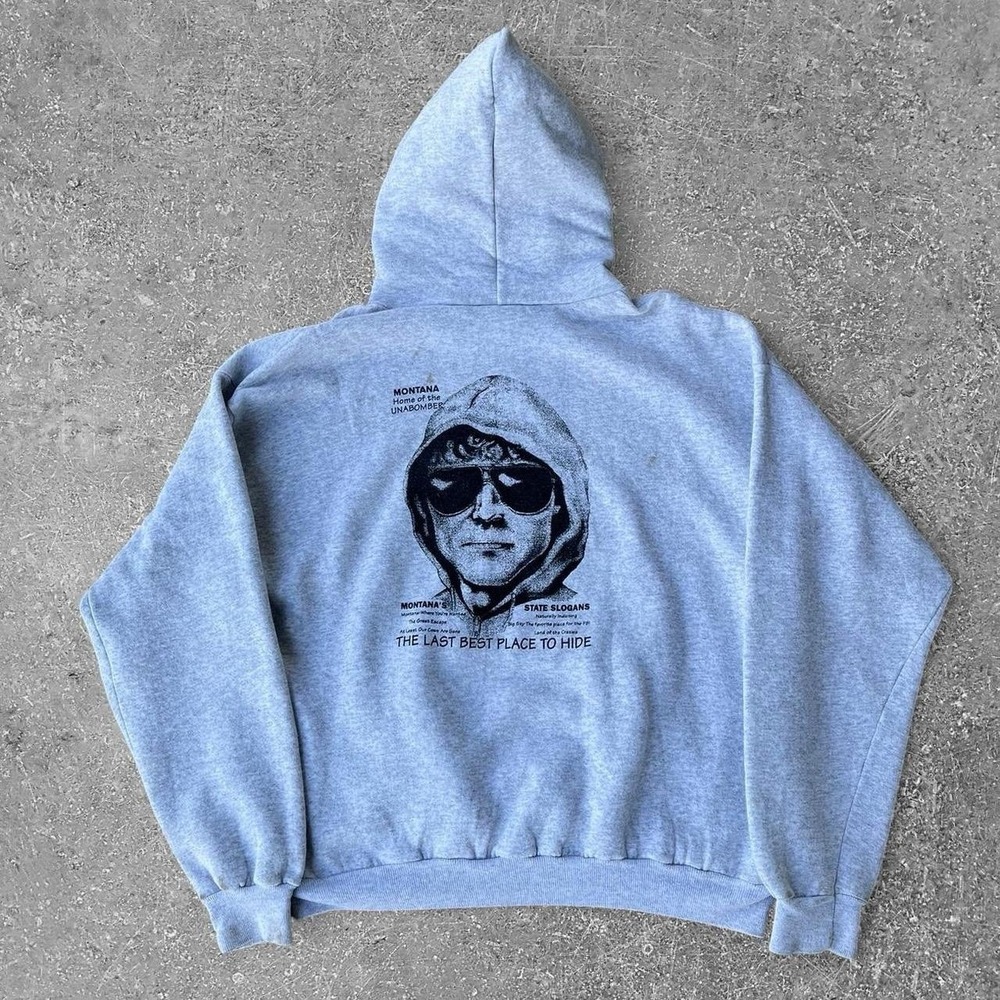 Vintage Unabomber Ted Kaczyński Welcome To Montana Hoodie Tagged XXL